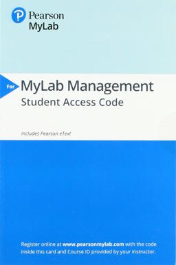 2019 Mylab Management with Pearson EText -- Access Card -- for Human Resource Management