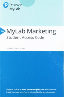 2019 Mylab Marketing with Pearson EText -- Access Card -- for Marketing