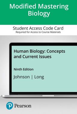 Modified Mastering Biology with Pearson EText -- Standalone Access Card -- for Human Biology