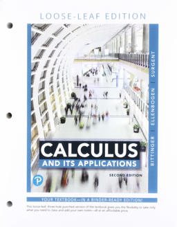 Calculus and Its Applications, Loose-Leaf Version Plus Mylab Math with Pearson EText -- Access Card Package 2nd 9780135860151 Front Cover