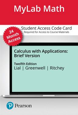 MyLab Math with Pearson EText -- Access Card -- for Calculus with Applications, Brief Version (24 Months)
