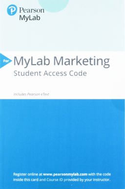 2019 Mylab Marketing with Pearson EText -- Access Card -- for Marketing