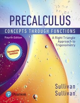 MyLab Math with Pearson EText -- 24-Month Standalone Access Card -- for Precalculus Concepts Through Functions, a Right Triangle Approach to Trigonometry, a Corequisite Solution 4th 9780135874738 Front Cover