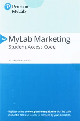 2019 Mylab Marketing with Pearson EText -- Standalone Access Card-- for Marketing Management