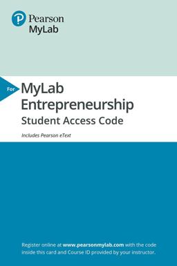 2019 MyLab Entrepreneurship with Pearson etext -- Standalone Access Card Successfully Launching New Ventures 6th 9780135890486 Front Cover