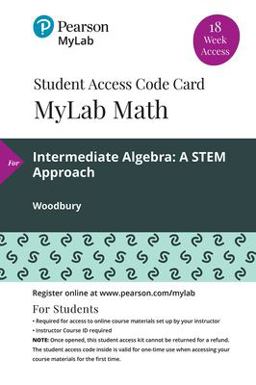 MyLab Math with Pearson EText -- 18 Week Standalone Access Card -- for Intermediate Algebra