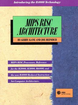 MIPS RISC Architecture 2nd 9780135904725 Front Cover