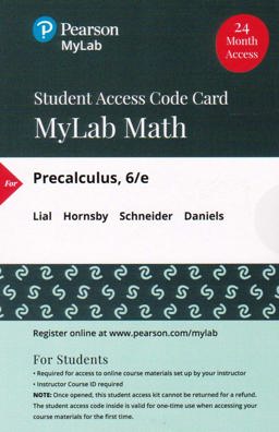 MyLab Math with Pearson EText -- Standalone Access Card -- for Precalculus
