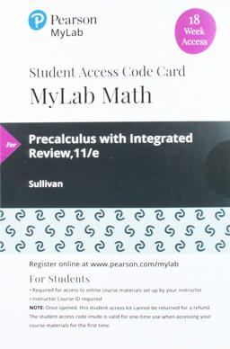 MyLab Math with Pearson EText -- 18 Week Standalone Access Card -- for Precalculus