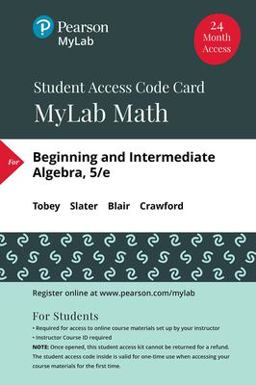 MyLab Math with Pearson EText -- Standalone Access Card -- for Beginning and Intermediate Algebra