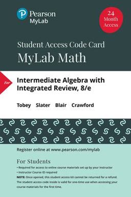 MyLab Math with Pearson EText -- Standalone Access Card -- for Intermediate Algebra with Integrated Review
