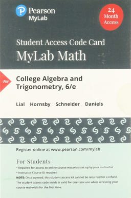 MyLab Math with Pearson EText -- Standalone Access Card -- for College Algebra and Trigonometry
