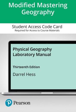 Modified MasteringGeography with Pearson EText -- Standalone Access Card -- for Physical Geography Laboratory Manual