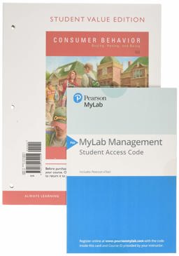 Consumer Behavior, Student Value Edition + 2019 Mylab Marketing with Pearson EText -- Access Card Package