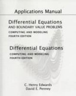 Applications Manual for Differential Equations and Boundary Value Problems Applications Manual for Differential Equations and Boundary Value Problems