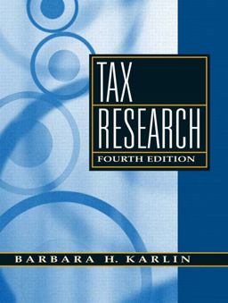 Tax Research 4th 9780136015314 Front Cover