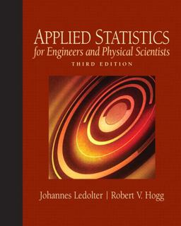 Applied Statistics for Engineers and Physical Scientists 3rd 9780136017981 Front Cover