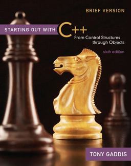 Starting Out with C++