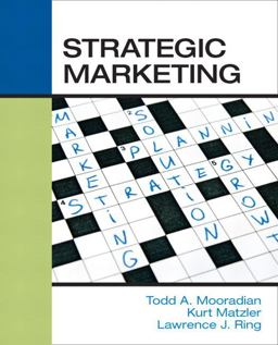 Strategic Marketing  9780136028048 Front Cover