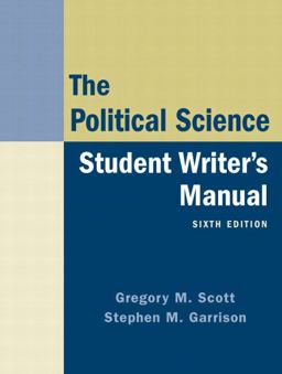 Political Science Student Writer's Manual 6th 9780136029458 Front Cover
