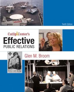 Cutlip and Center's Effective Public Relations 10th 9780136029694 Front Cover