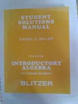 Introductory Algebra for College Students