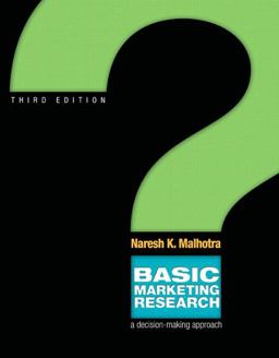 Basic Marketing Research 3rd 9780136037903 Front Cover