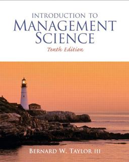 Introduction to Management Science 10th 9780136064367 Front Cover
