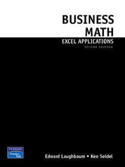 Business Math Excel Applications for Business Mathematics 2nd 9780136071846 Front Cover