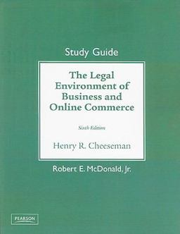 Legal Environment of Business and Online Commerce