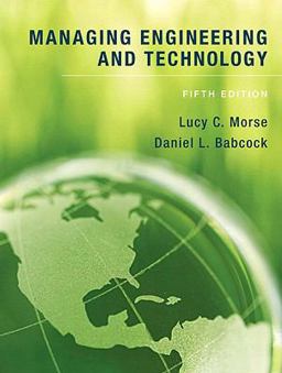 Managing Engineering and Technology 5th 9780136098096 Front Cover