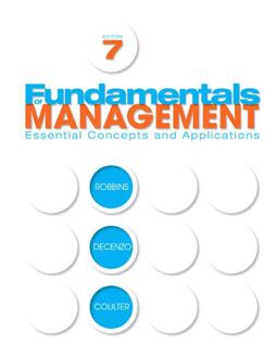 Fundamentals of Management