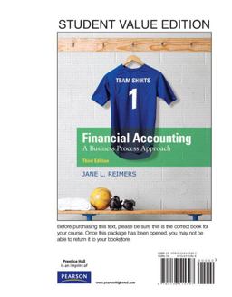 Financial Accounting Business Process Approach, Student Value Edition 3rd 9780136115397 Front Cover