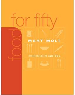 Food for Fifty 13th 9780136136514 Front Cover