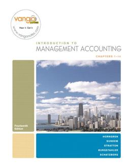 Introduction to Management Accounting, Chapters 1-14