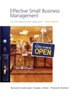 Effective Small Business Management 9th 9780136152705 Front Cover