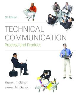 Technical Communication Process and Product 6th 9780136154754 Front Cover