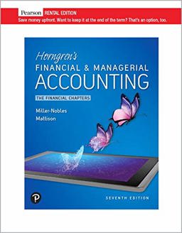 Horngren's Financial and Managerial Accounting
