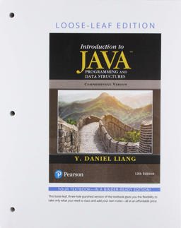 Introduction to Java Programming and Data Structures, Comprehensive Version, Loose Leaf Edition 12th 9780136520153 Front Cover