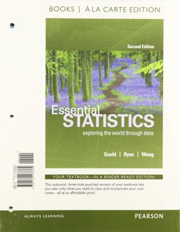 Essential Statistics, Loose-Leaf Edition Plus Mylab Statistics with Pearson EText -- 24 Month Access Card Package