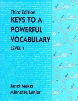 Keys to a Powerful Vocabulary 3rd 9780136689485 Front Cover