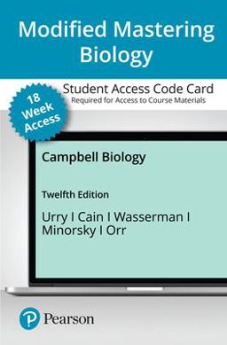 Modified Mastering Biology with Pearson Etext -- Access Card -- for Campbell Biology (18-Weeks)