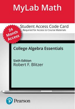 MyLab Math with Pearson EText for College Algebra Essentials -- Access Card (24-Months)