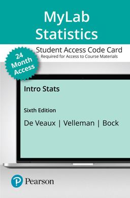 MyLab Statistics with Pearson EText for Intro Stats -- 24 Month Access Card