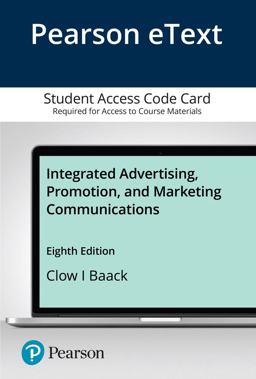 Pearson EText Integrated Advertising, Promotion, and Marketing Communications -- Access Card