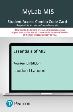 MyLab MIS with Pearson EText -- Combo Access Card -- for Essentials of MIS