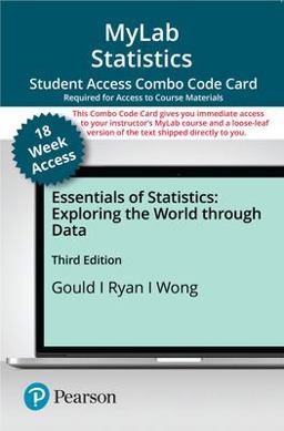 MyLab Stats with Pearson EText -- Combo Access Card -- for Essentials of Statistics (18-Weeks)
