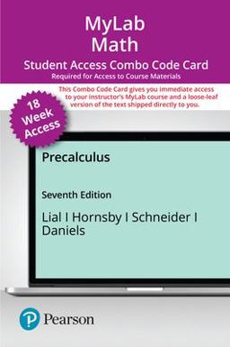 MyLab Math with Pearson EText -- Combo Access Card -- for Precalculus (18-Weeks)