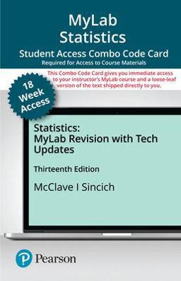 MyLab Stats with Pearson EText -- Combo Access Card -- for Statistics [UPDATED EDITION] (18-Weeks)
