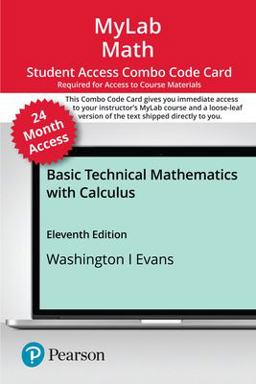 MyLab Math with Pearson EText -- Combo Access Card -- for Basic Technical Mathematics with Calculus (24 Months)